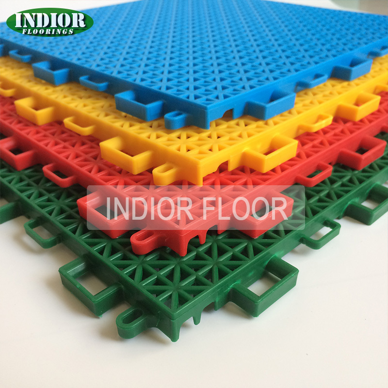 Australia 16 Mm Thickness Anti Slip Removable Modular Plastic Polypropylene Tiles Interlocking Car Garage Floor