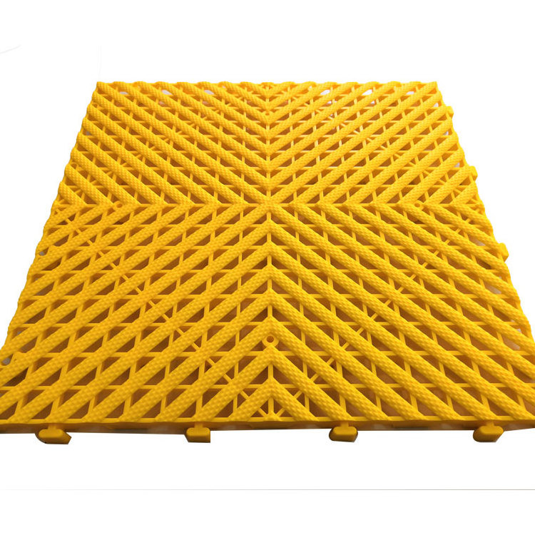 Pure pp material garage floor block modular interlocking click flooring tile