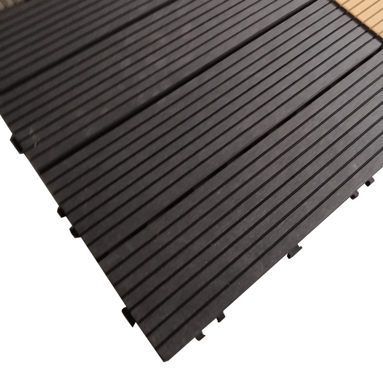 Wood Looking Plastic Composite DIY Outdoor WPC Decking floor Tile