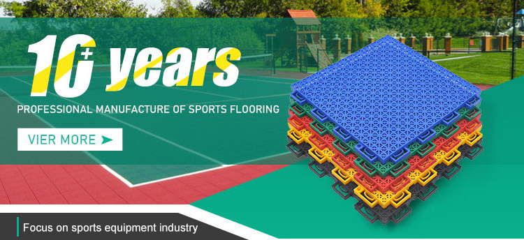 Hot sale plastic mutiuse interlocking flooring tile outdoor for roller skating rink badminton volleyball