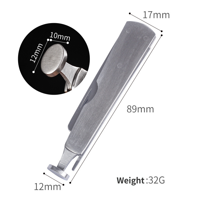 Stainless Steel Pipe Press Rod Through Needle Smoke Knife Three-in-one Special Tool Portable Replacement Multifunctional Pipes