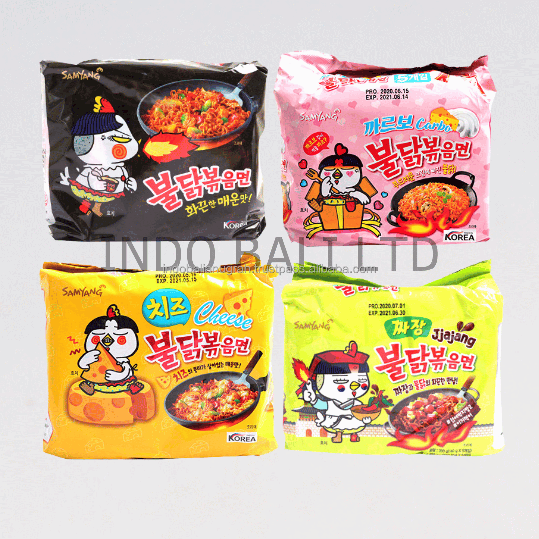 Spicy Buldak Korean Instant Noodle Halal Certified Available in Wholesale Food Best Selling Ramyun Korea Hot