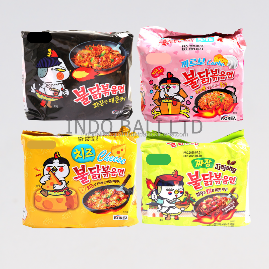 Spicy Buldak Korean Instant Noodle Halal Certified Available in Wholesale Food Best Selling Ramyun Korea Hot