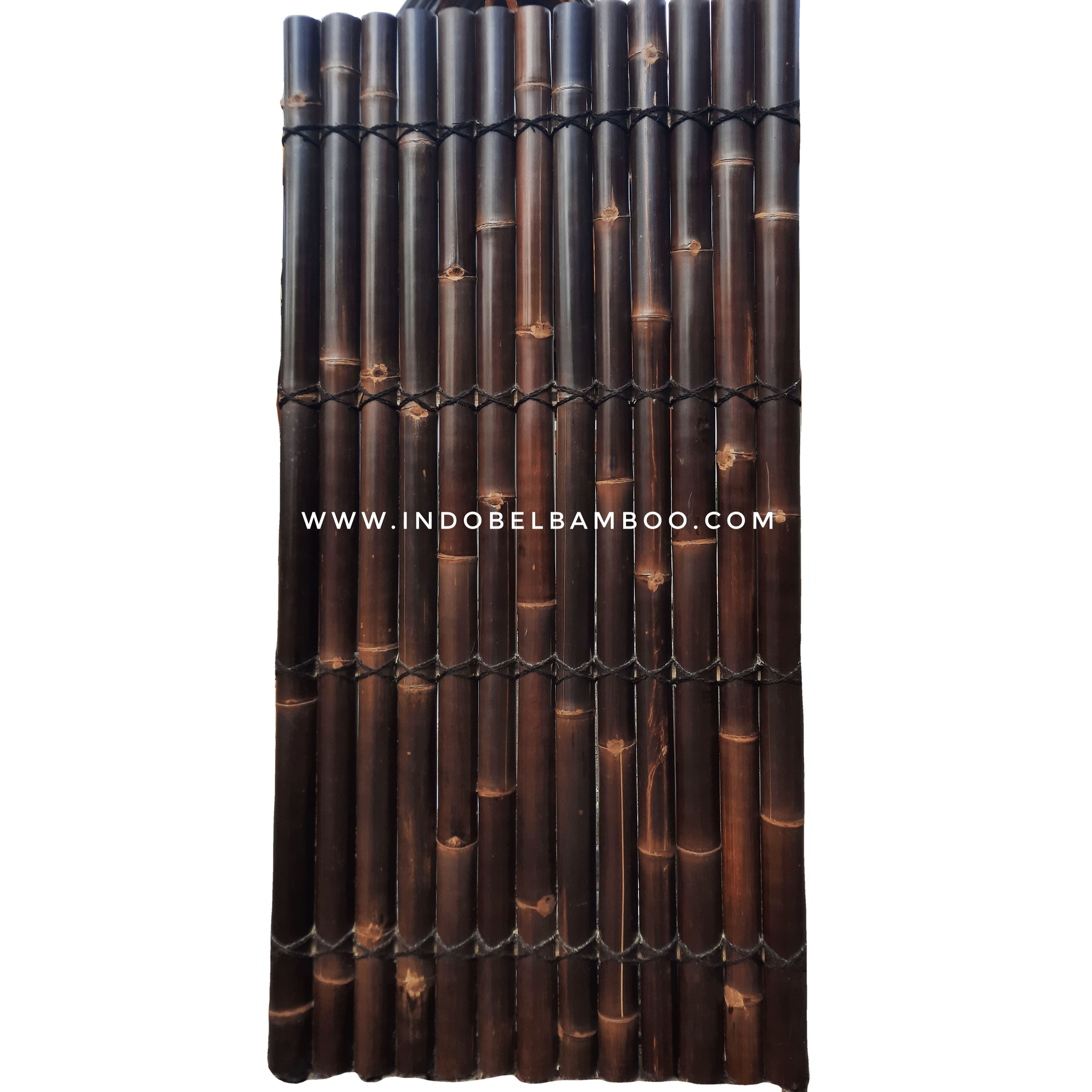 High Quality Black Bamboo FACTORY Half Bamboo Fence Indobel Bamboo Panel Indonesia Best Seller 200x100cm