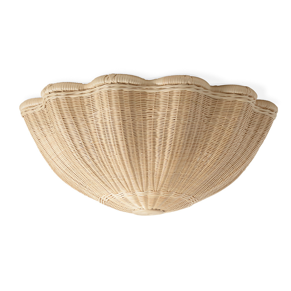 New Daisy Rattan Flush Ceiling Light, Pedant Lampshade decorative wholesale in Vietnam