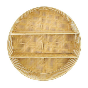 Perfect Circular Bamboo Wall Shelf Rack, Hanging Wall Shelf in Vietnam Rack Storage Shelves Circle Wholesale