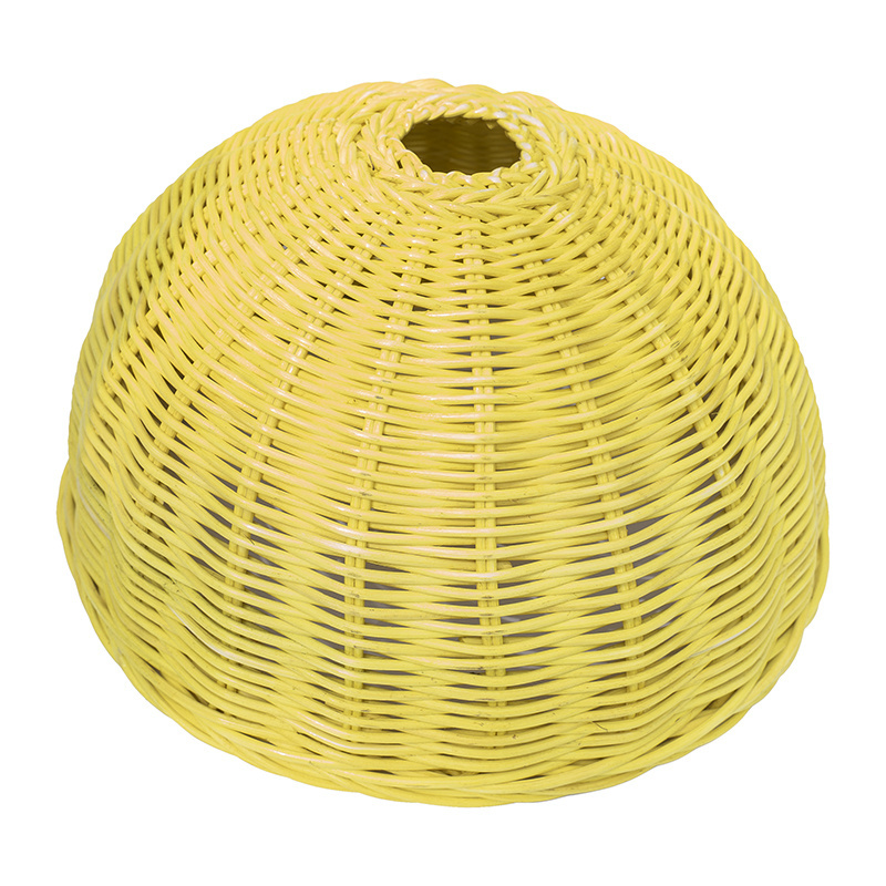 Wicker Yellow Rattan Ceiling Light Lampshade, Pendant light wholesale made in Vietnam natural woven lampshade