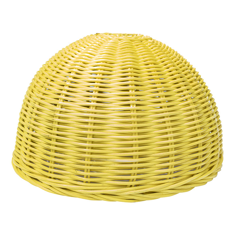 Wicker Yellow Rattan Ceiling Light Lampshade, Pendant light wholesale made in Vietnam natural woven lampshade