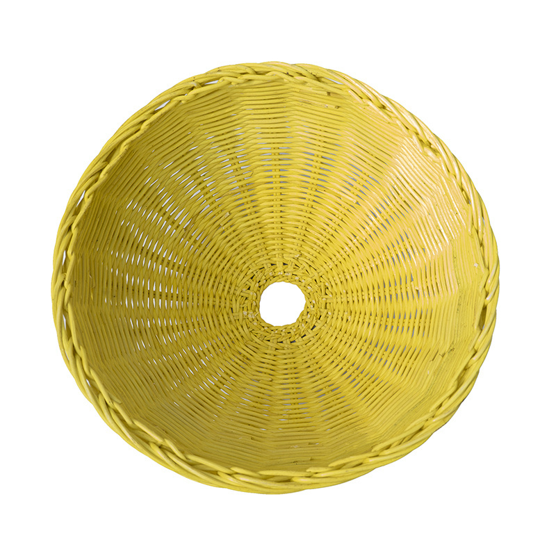 Wicker Yellow Rattan Ceiling Light Lampshade, Pendant light wholesale made in Vietnam natural woven lampshade