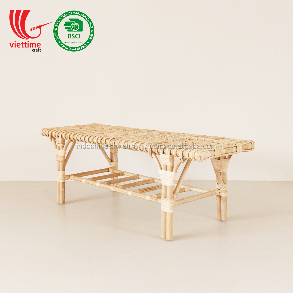 Classic Styled Rattan Bench Chair/ Rattan Bench Chair wholesale