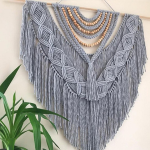 Bohemian Decor, Macrame Feathers Decorative macrame wall hanging 100% cotton