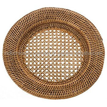 Handmade rattan Plate holder charger