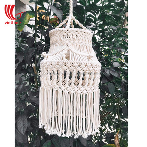 New Trend Macrame Lamp Shade Boho Modern Cozy Light / Macrame Light wholesale