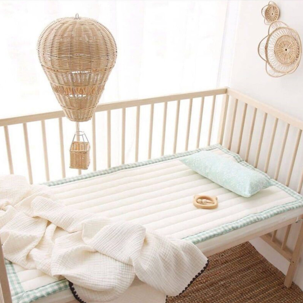 Handmade hot air balloon kid room rattan wall hanging nursery decor wholesale