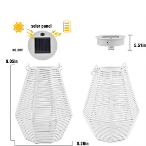 Indoor Lighting Rattan Solar Lantern/Solar Power Light For Decoration Table/Shelf  Wholesale From Vietnam