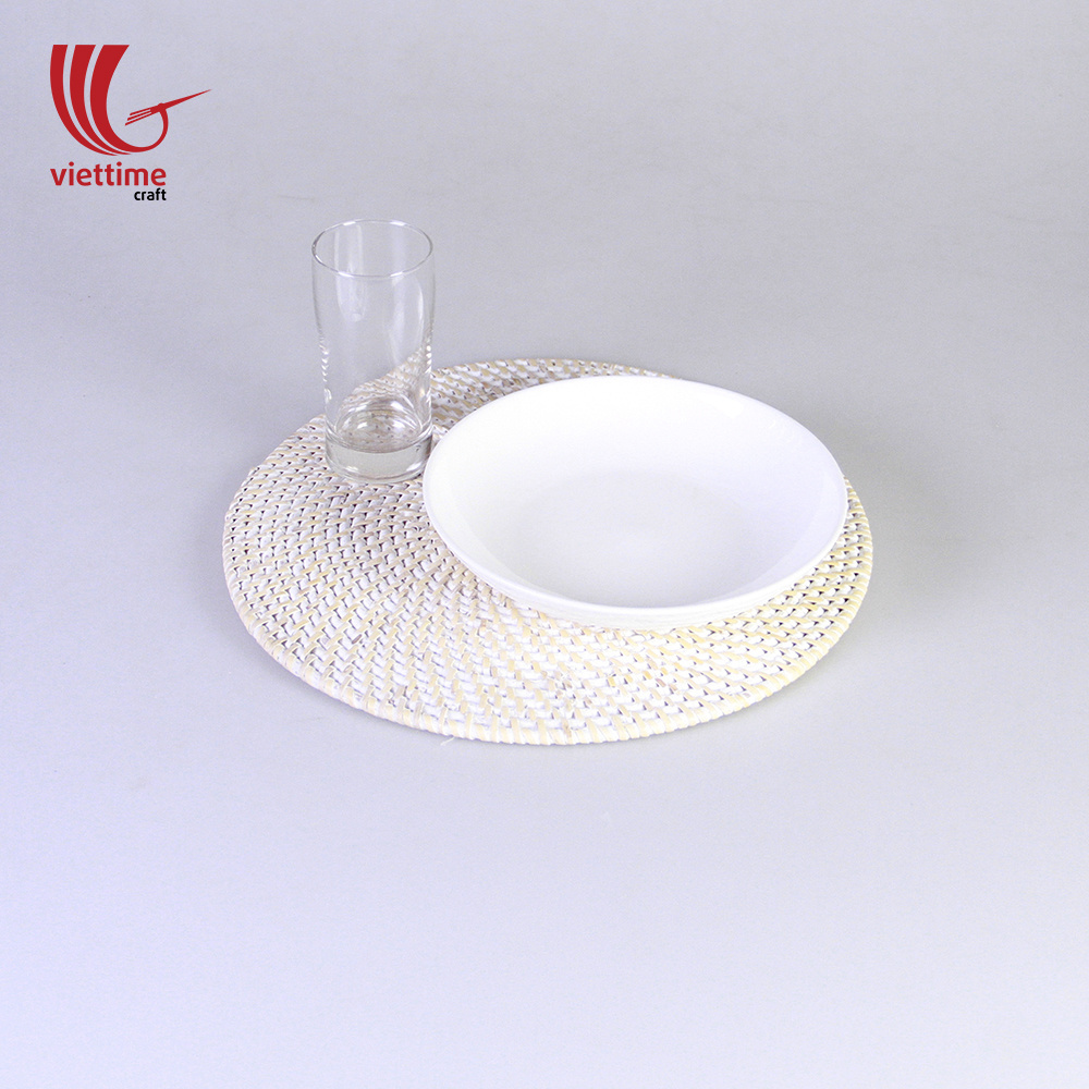 Wholesale cheap round rattan charger plate/Charger plate made from natural rattan Vietnam