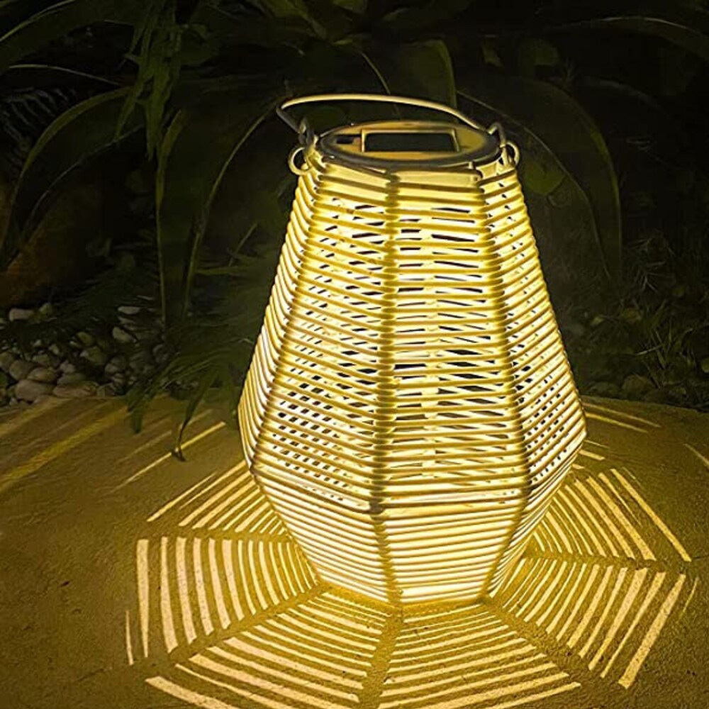 Indoor Lighting Rattan Solar Lantern/Solar Power Light For Decoration Table/Shelf  Wholesale From Vietnam