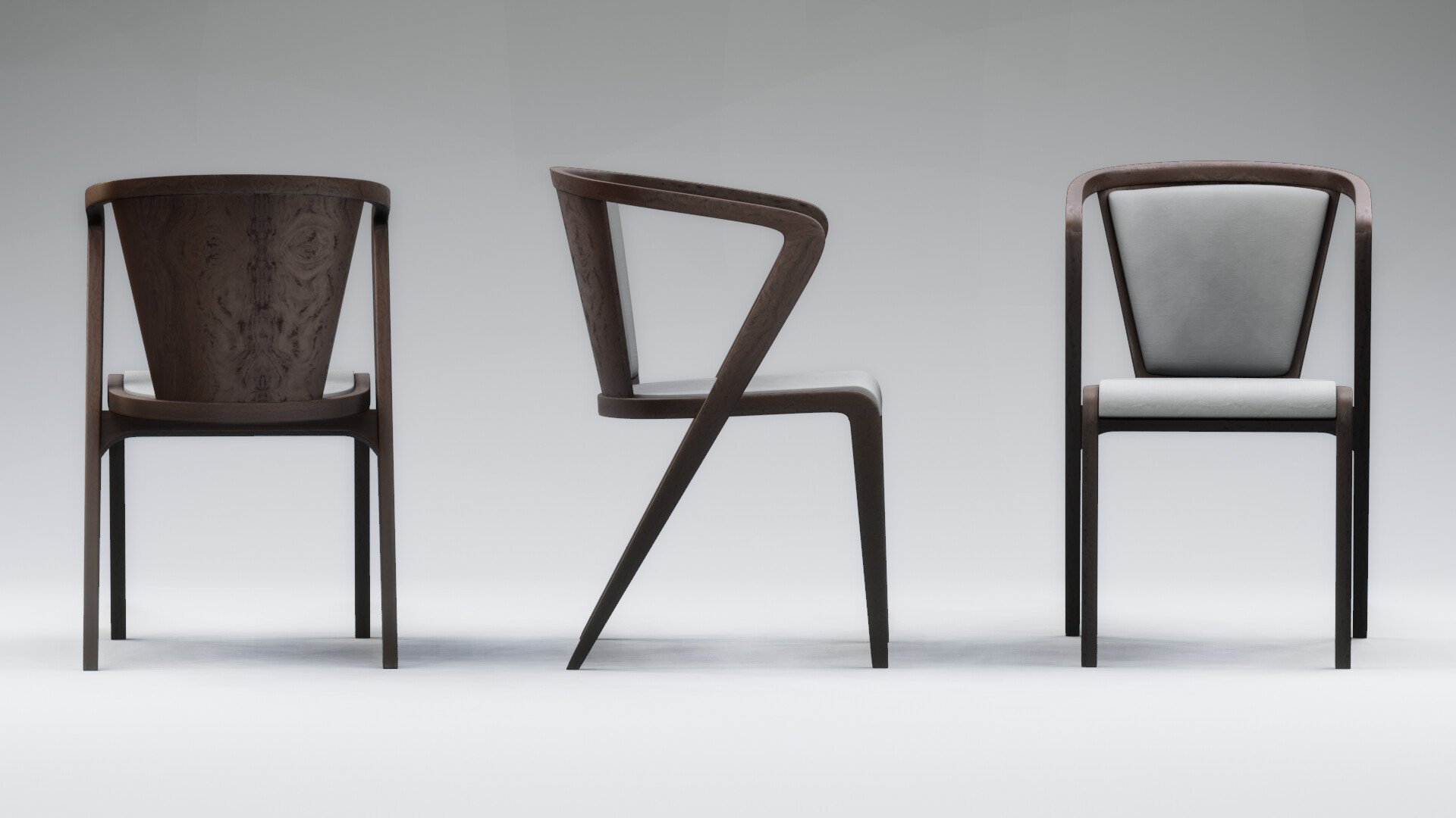 Minimalist Cafe Wooden Chair Modern restaurant chairs