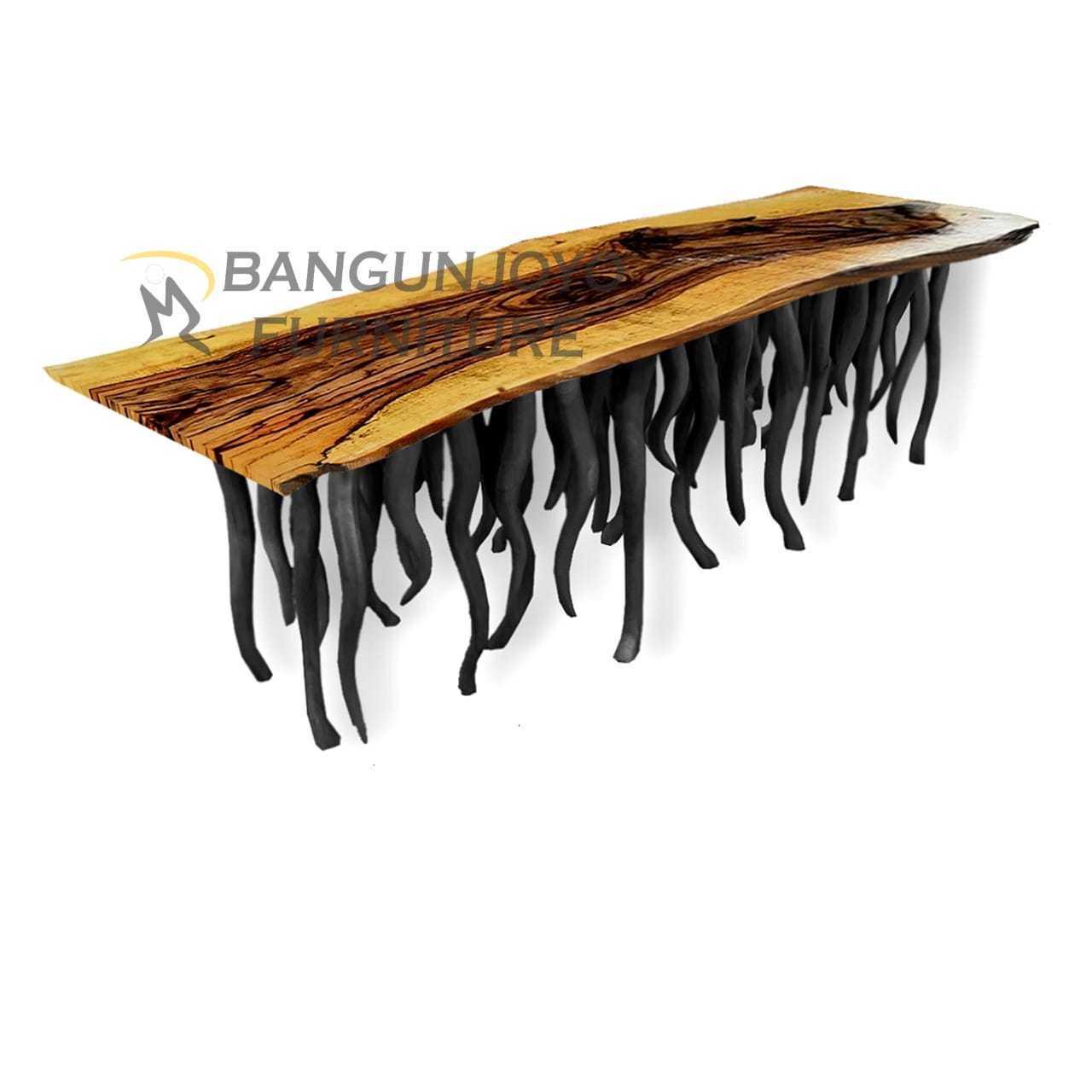 Suar Tamarind Trembesi Wood Console Table Designs for Living Room Furniture