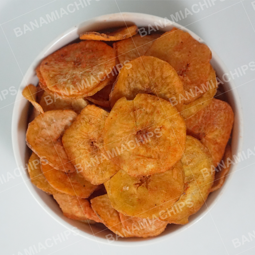 Premium Yellow Banana Chips Fresh Crispy Dried Snacks with Spicy Balado Flavour Exquisite Banana Chip Snacks