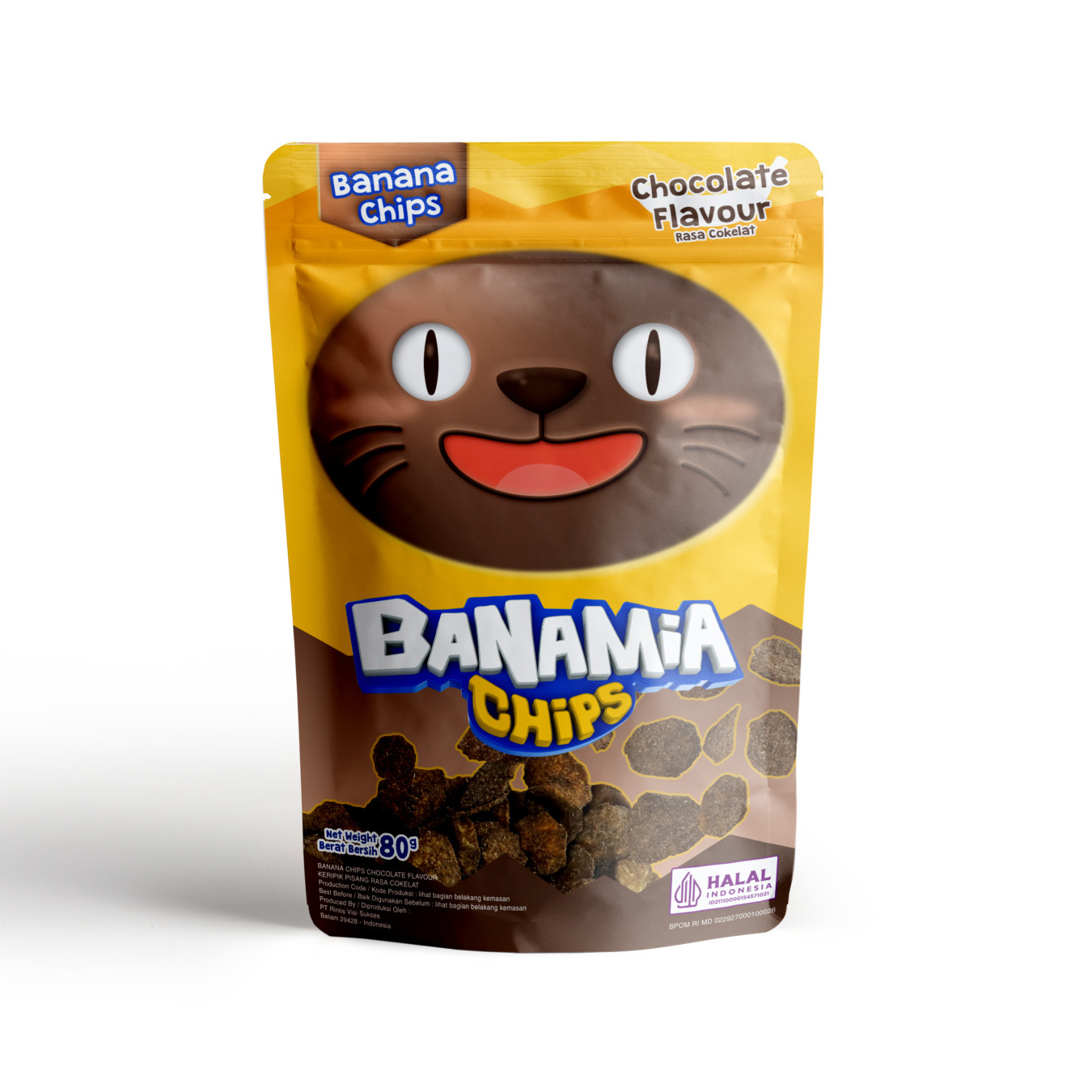 Premium Yellow Banana Chips Fresh Crispy Dried Snacks with Chocolate Flavour Exquisite Banana Chip Snacks