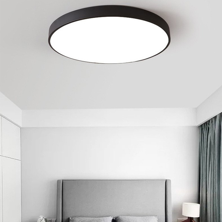 Surface Mounted Living Room Design Acrylic Aluminum Round Modern Led Ceiling Light