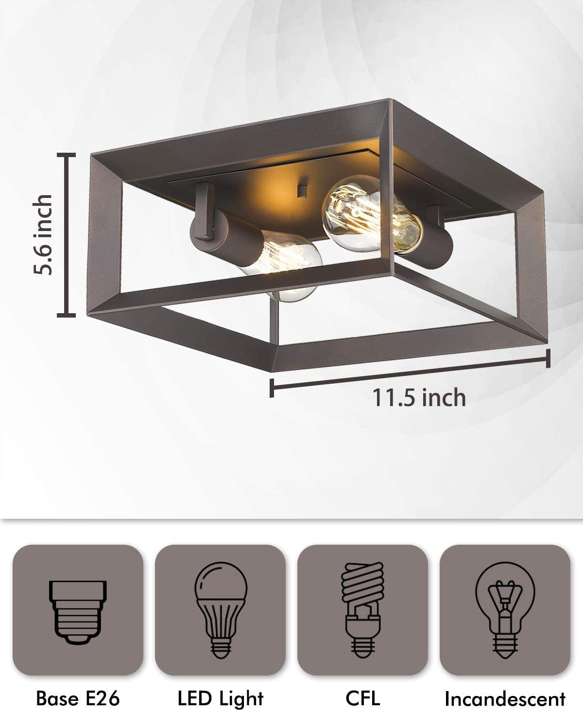 In stock kitchen 12 inch modern decorative chandelier ceiling flush mounted lights