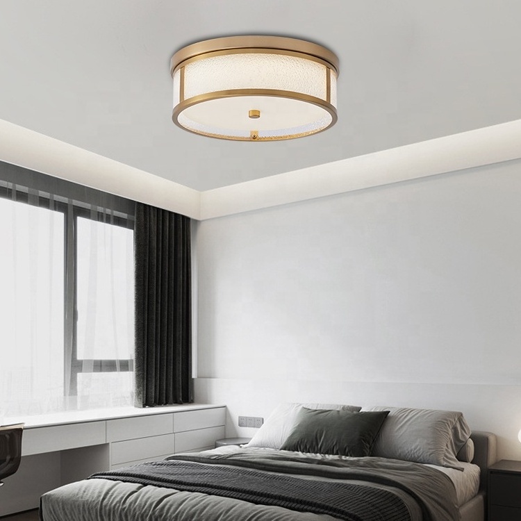 Modern Luxury Gold Black Surface Installation Bedroom Light Simple Dimmable 18w 24w Led Ceiling Light