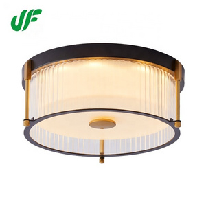 Modern Round Ceiling Lamps Bedroom Living Room 18watt 3cct Dimming Flush Mount Led Glass Ceiling Lights For Home