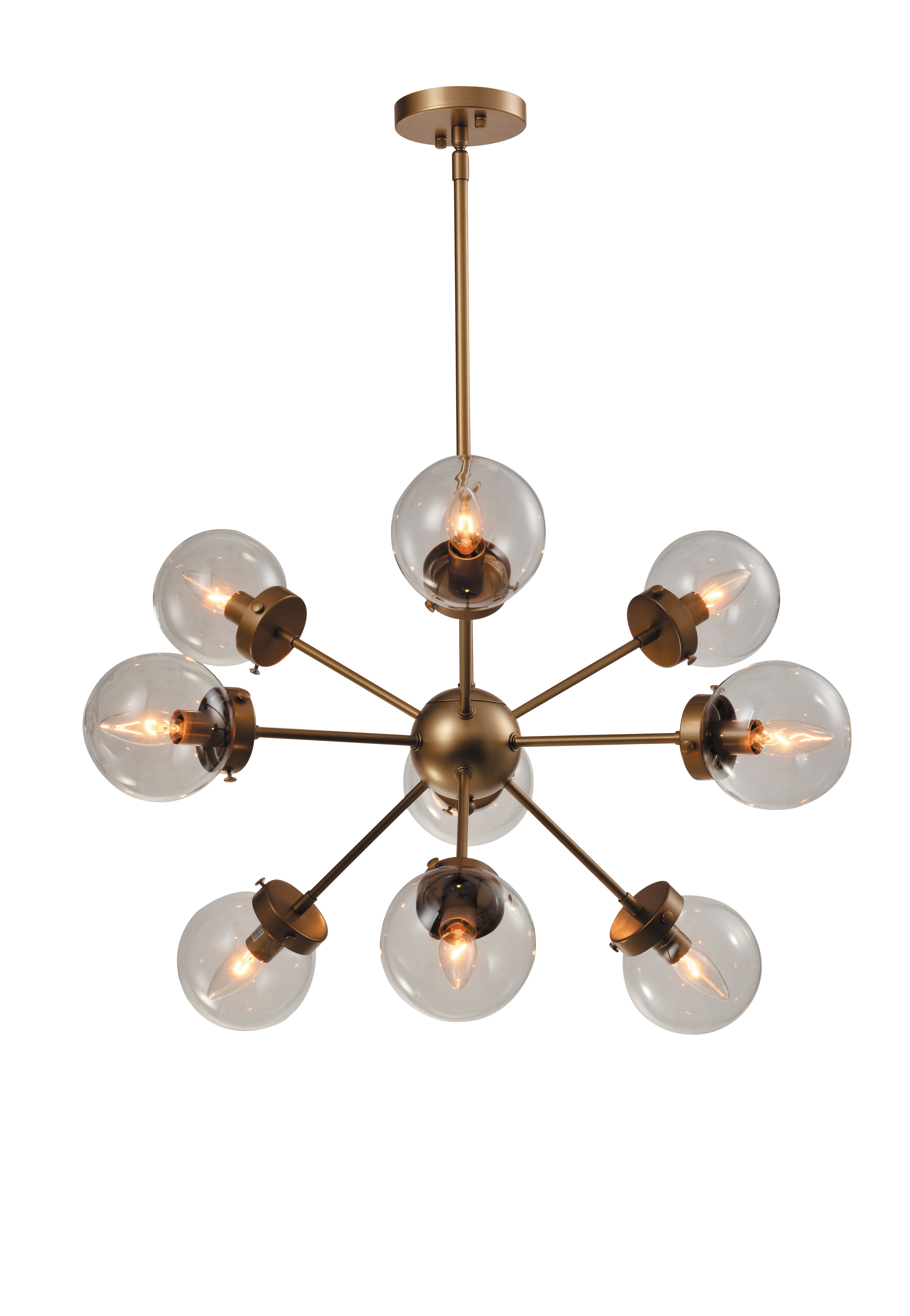 Nordic Industrial Modern European Glass Ball Kitchen Pendant Light Sputnik Chandelier