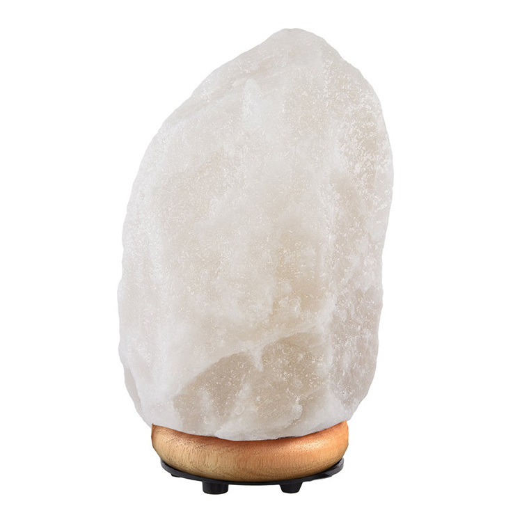 Wholesale Dimmer Switch 15w Bulb Wooden Base Decoration Natural Crystal Rock Stone Pink Himalayan Salt Lamps