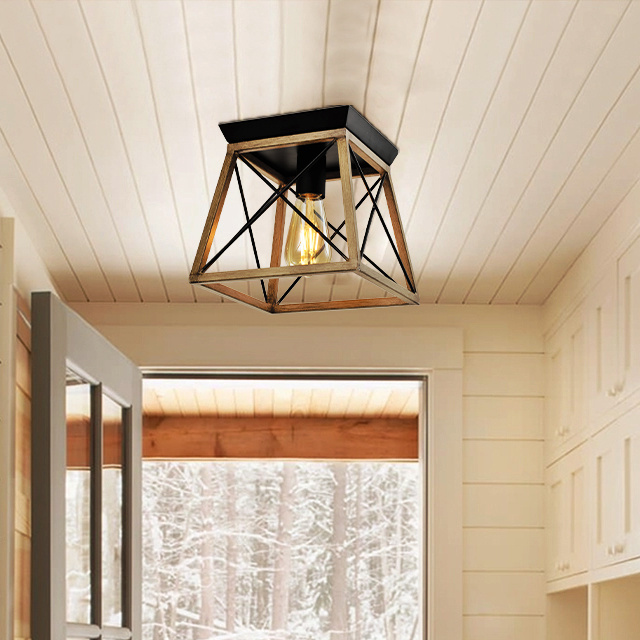 Farmhouse Indoor Lighting Flush Mount Hanging Ceiling Light