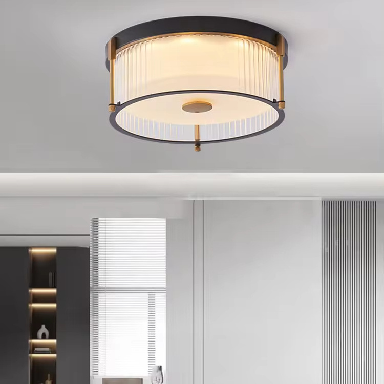 Modern Round Ceiling Lamps Bedroom Living Room 18watt 3cct Dimming Flush Mount Led Glass Ceiling Lights For Home