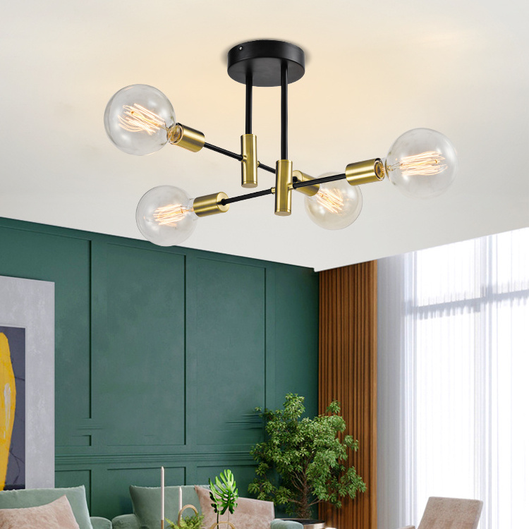 Simple Modern Home Lamp Clear Glass Design Living Room Chandelier