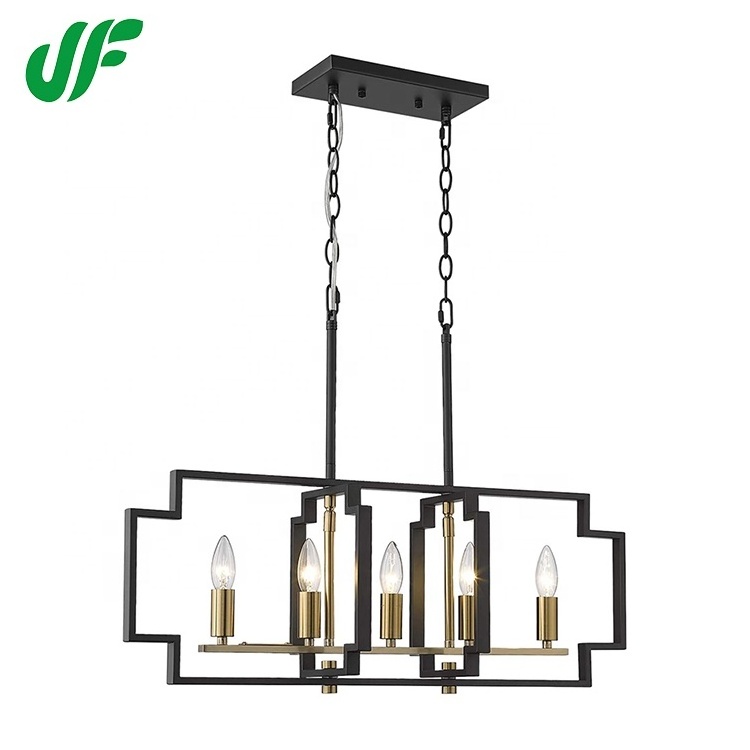 Morden Kitchen Living Room Metal E12 E14 40w 1light 3light 4light 5light Vintage Chandelier Pendant Light