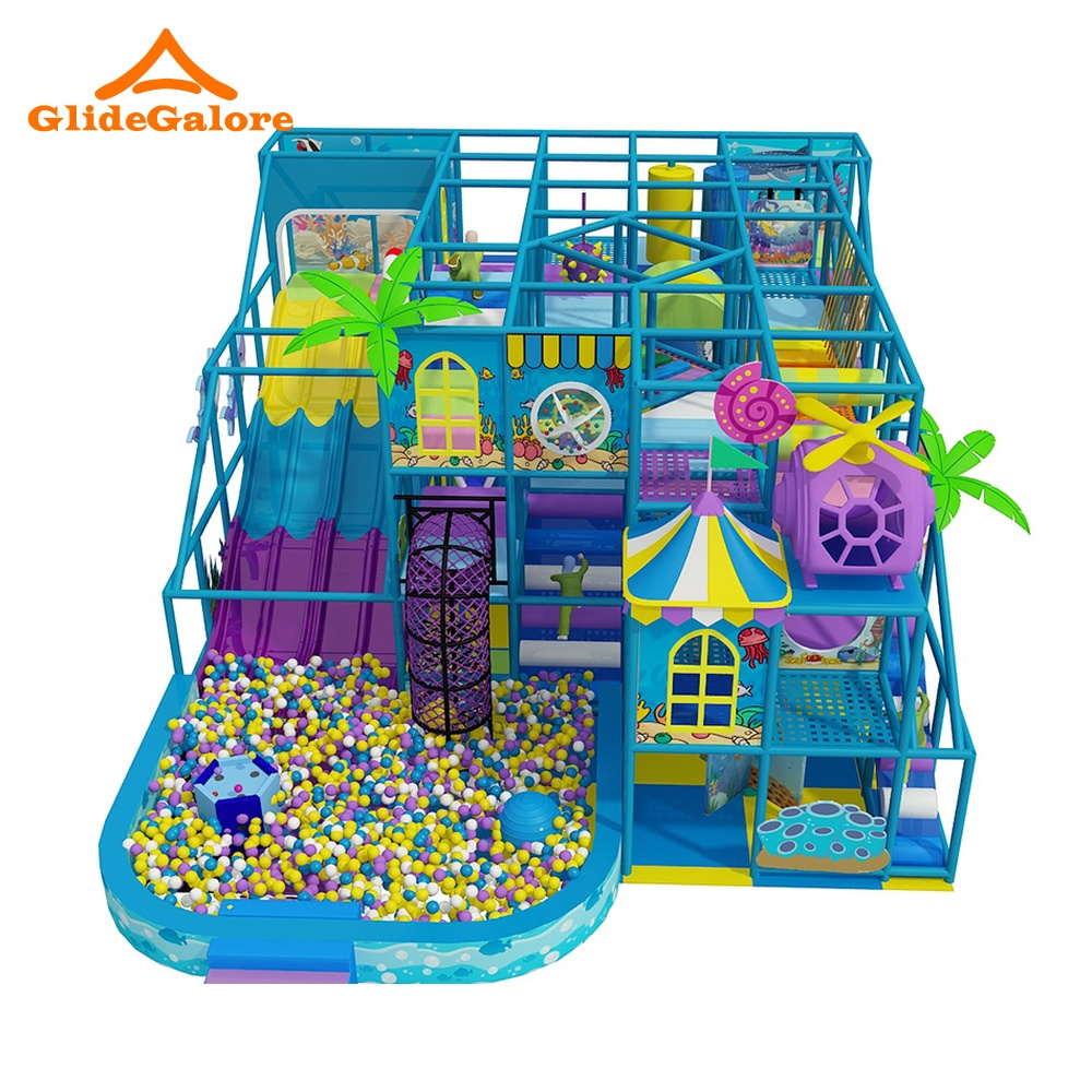 Indoor Playground Equipment Manufacturer Children Interactive Game Ball Pit Soft Play Center Modern Amusement Park Carousel