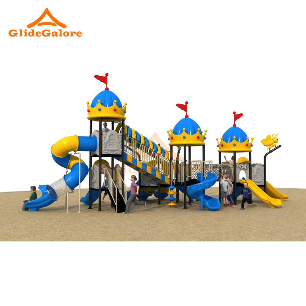 GlideGalore Outdoor Playground Equipment Kids Fun Adventure with Commercial Structures and Swing Features