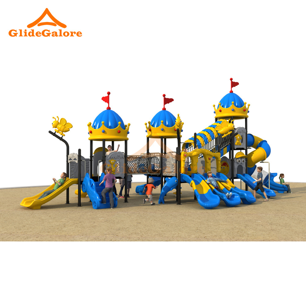 GlideGalore Outdoor Playground Equipment Kids Fun Adventure with Commercial Structures and Swing Features