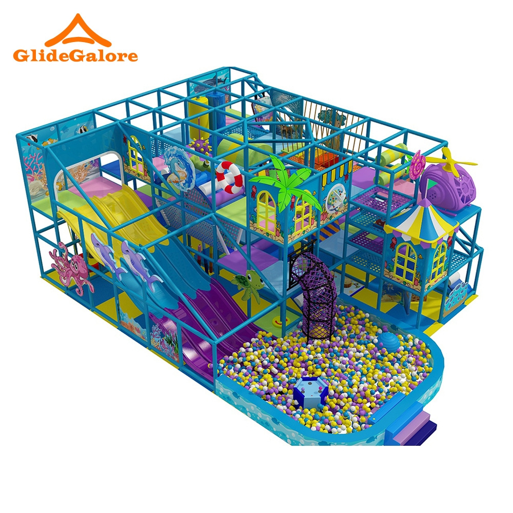 Indoor Playground Equipment Manufacturer Children Interactive Game Ball Pit Soft Play Center Modern Amusement Park Carousel