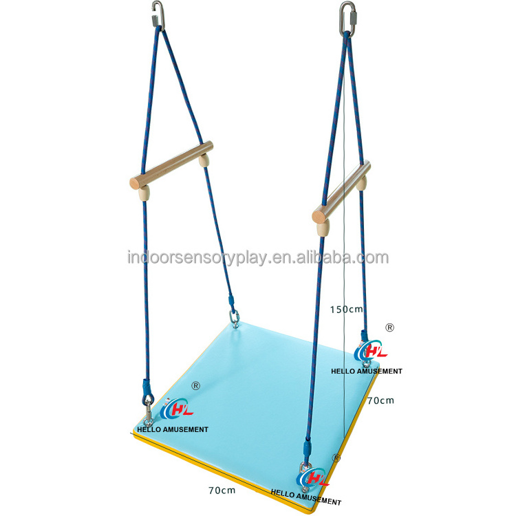 Children indoor play area sensory equipment autism sensory therapy swing platform sensory training swing