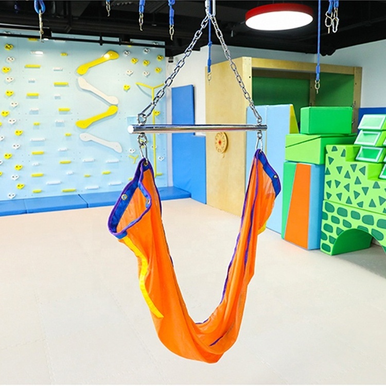 Sensory training equipment vestibular balance teaching toy net cable swing stick hanging bag swing sensory swing for kids