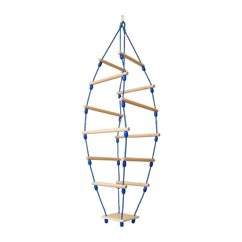 Children's sensory training equipment quadrangular stick ladder swing early education kindergarten climbing ladder on sale