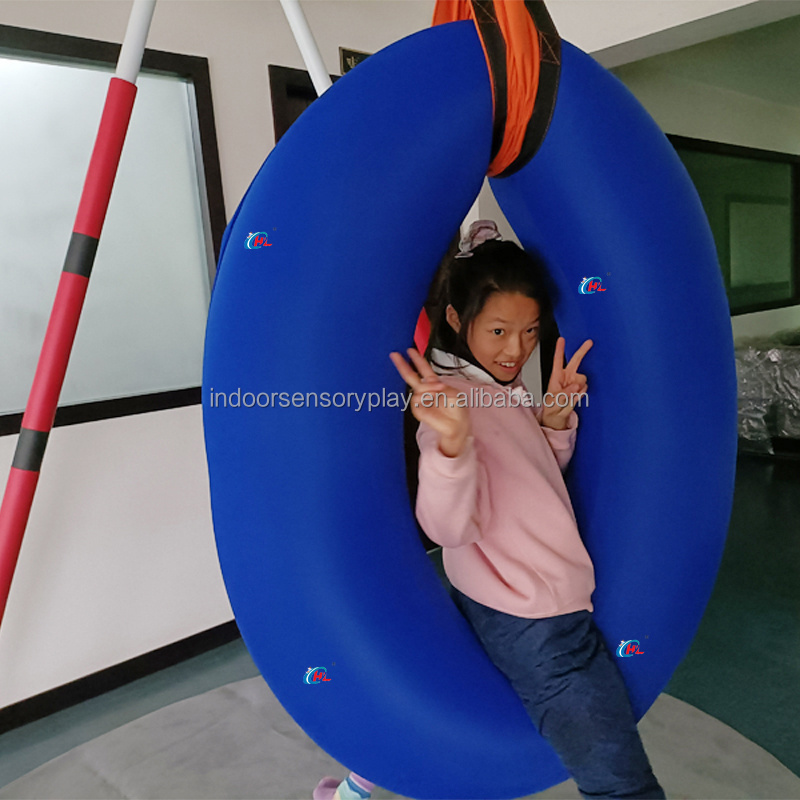 Early education toys vestibular balance exercise toys indoor sensory training inflatable tire swing sensory swing for wholesale