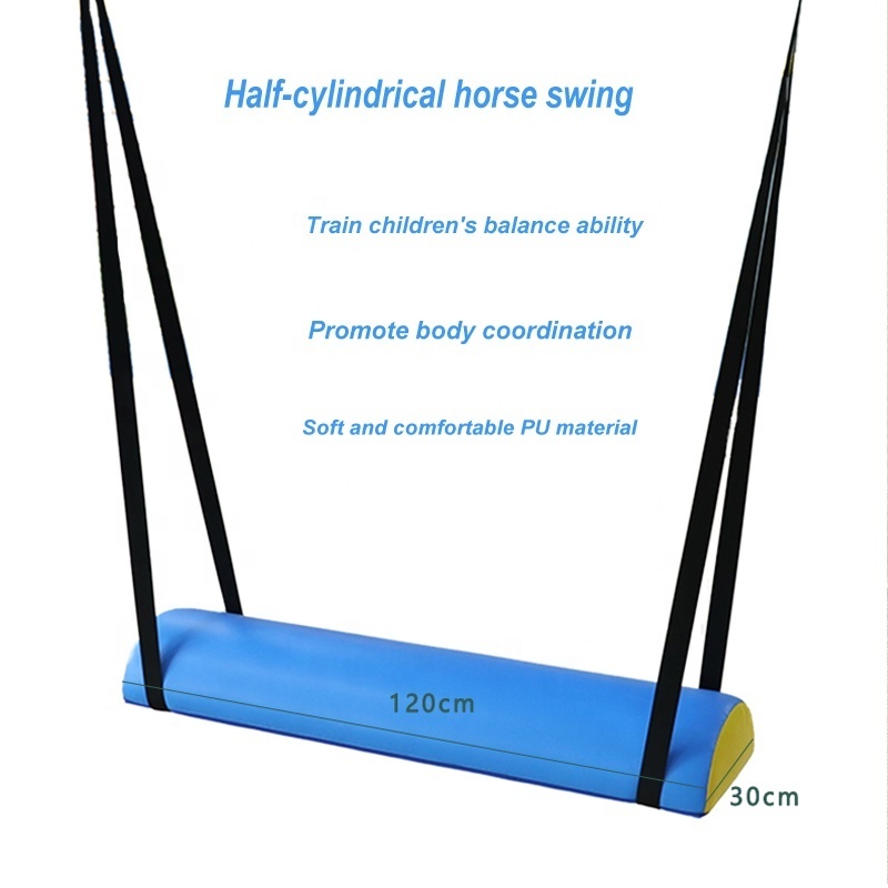 Children vestibular balance training equipment semi-cylindrical soft swing  autism swing sensory play sensory swing for sale