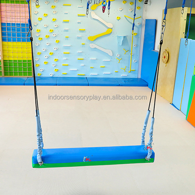 Kids  suspension training rehabilitation equipment rectangular wooden horse hanging swing sensory training equipment for indoor