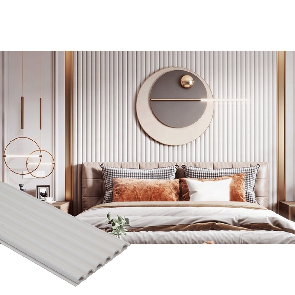 Home Interior Decoration Wooden Slat Decoration WPC 3D Wall Panel