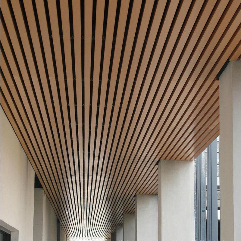 Coowin Wood Plastic Composite False Wood Pvc Ceiling