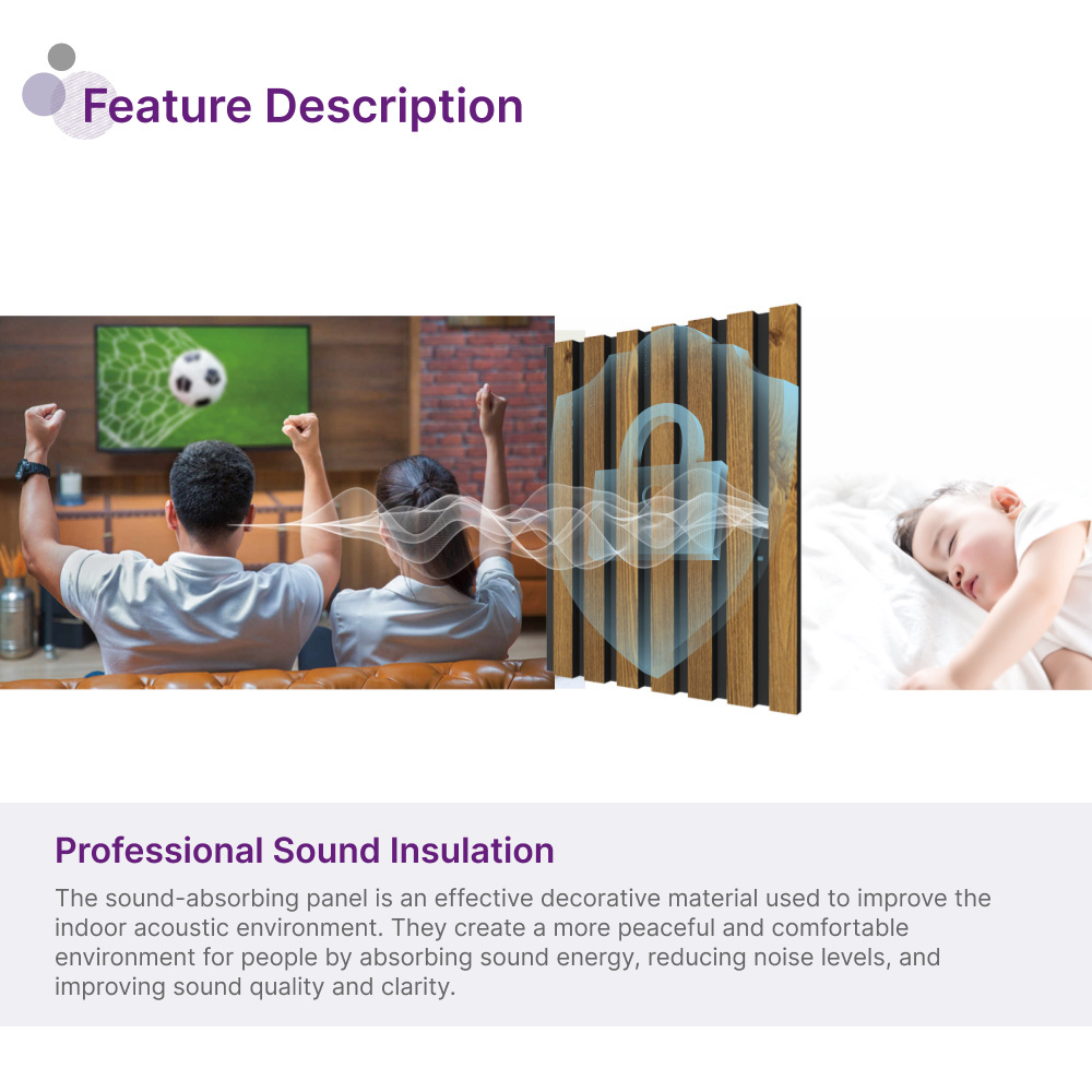 Easy to install and DIY soundproof panels and wpc wall panels