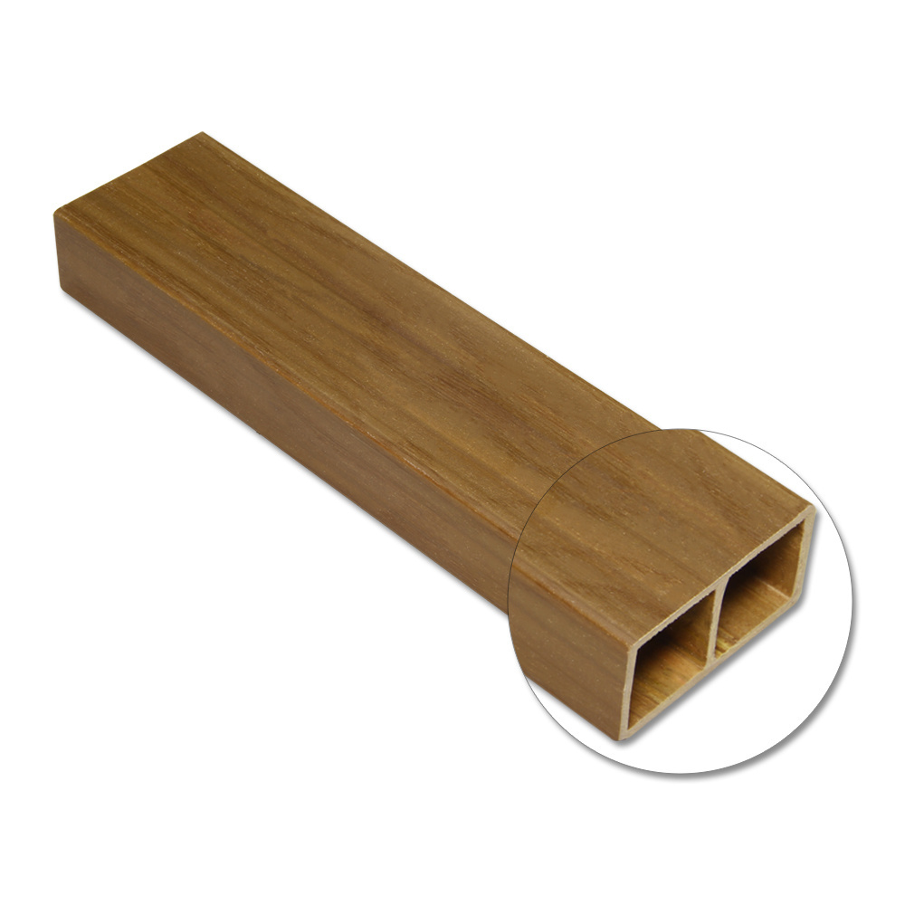 Square Flexible Hollow PVC Tube Faux Beams Plastic Wood Composite PVC Square Tube