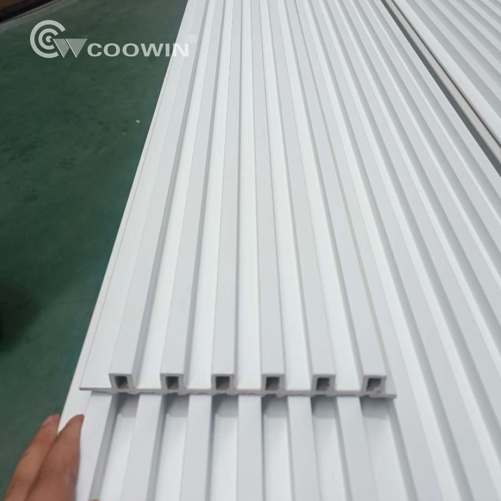 Coowin Modern Style Wood Plastic Composite Material wpc fluted panel Design wall panels interior home decoration